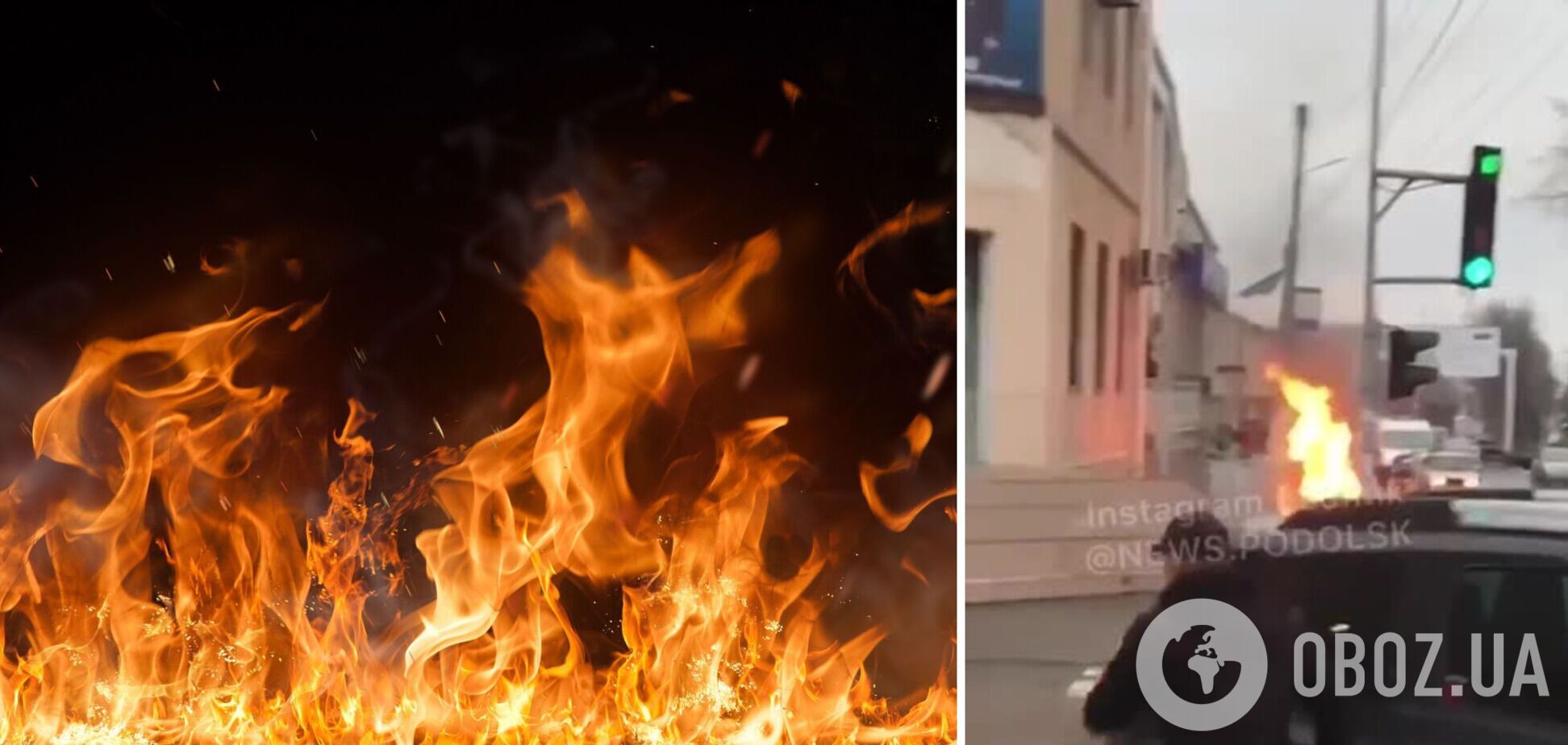 На Одещині чоловік підпалив себе на вулиці