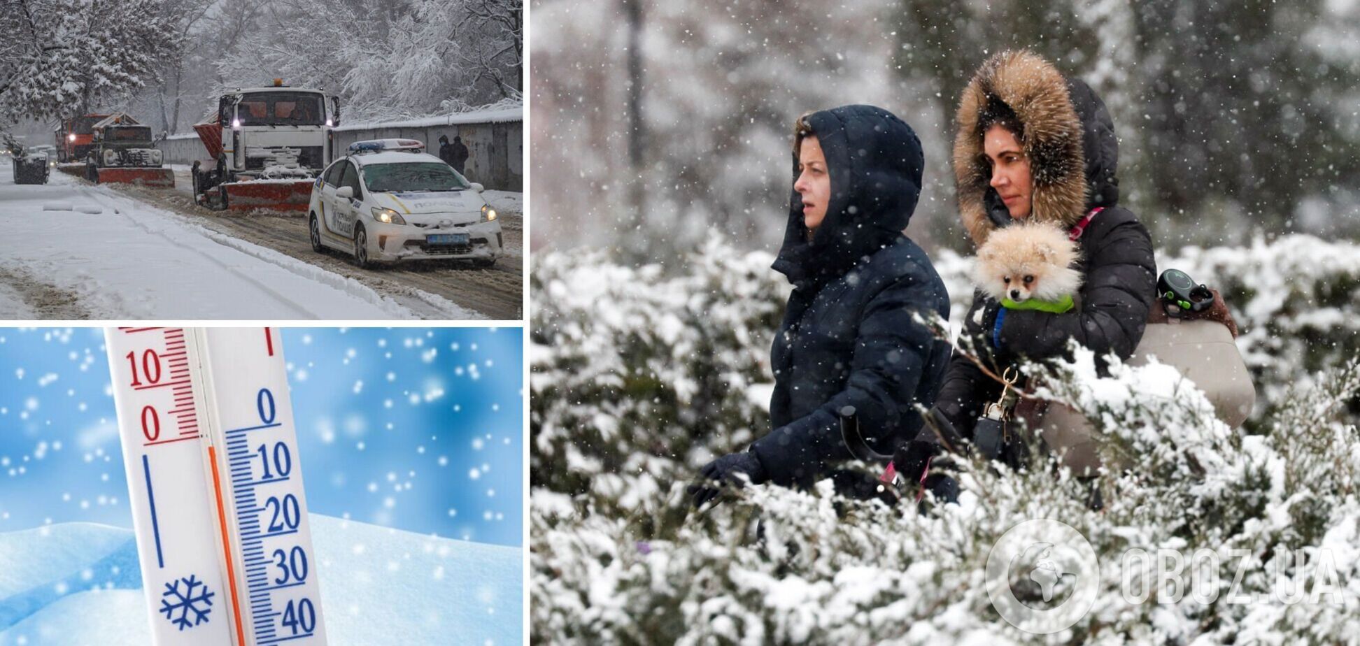 Украину снова начнет засыпать снегом: синоптики дали детальный прогноз на начало недели. Карта