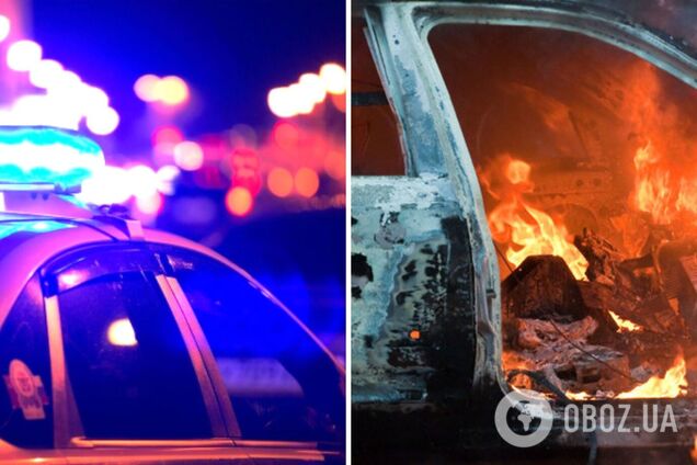 На Полтавщині водій влаштував перегони з копами та згорів живцем, врізавшись у газову колонку АЗС. Фото і відео