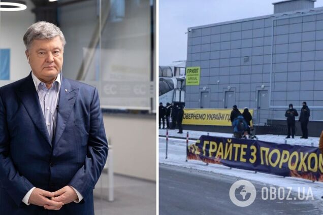 Порошенко виступив із першою заявою після прибуття в Україну. Фото і відео