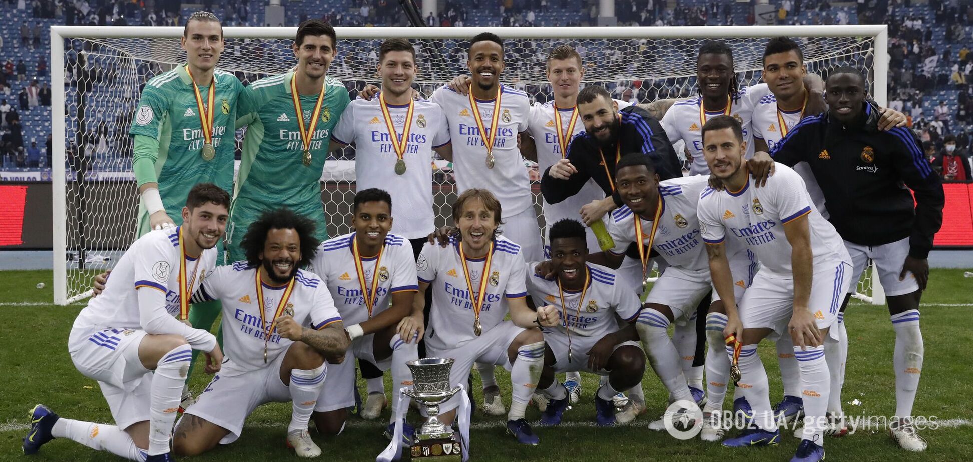 Украинец Лунин выиграл в 'Реале' первый трофей – Суперкубок Испании. Видео