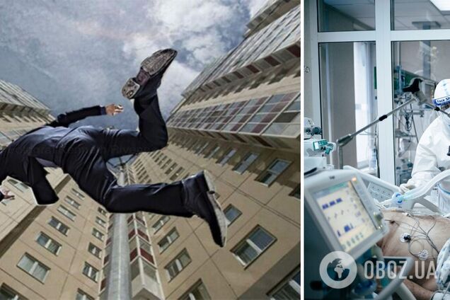 В Івано-Франківську 17-річний хлопець випав із вікна 9-го поверху та вижив: він намагався встати сам. Фото