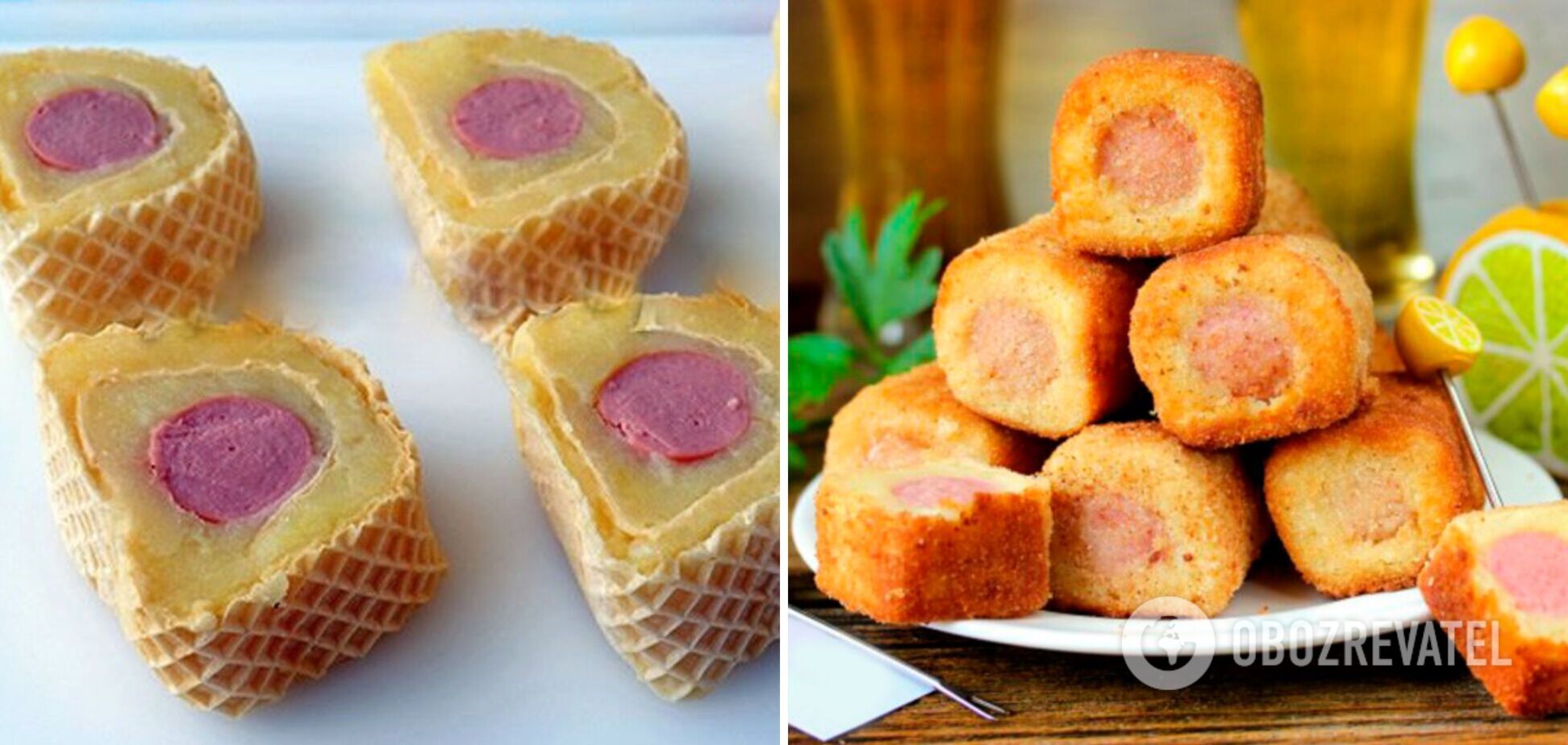 Знаменитые вафельные рулеты с картофелем и сосисками: закуска и перекус одновременно