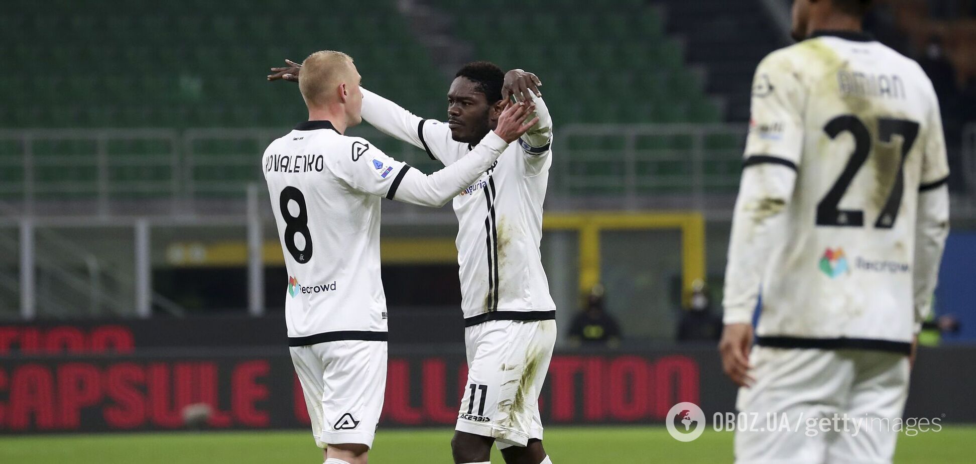 Голевая передача украинца принесла 'Специи' сенсационную победу над 'Миланом'. Видео