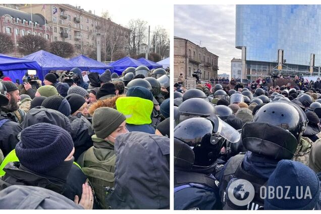 Под зданием Печерского суда произошли стычки: в партии Порошенко выступили с заявлением. Видео