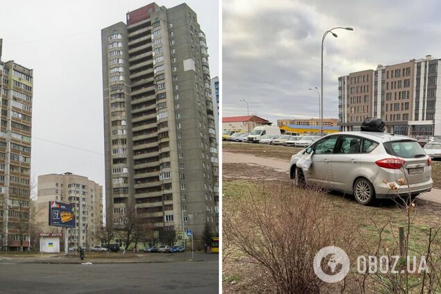 Герой парковки на улице Милославской в Киеве – на машину положили пакеты с  мусором, фото | OBOZ.UA