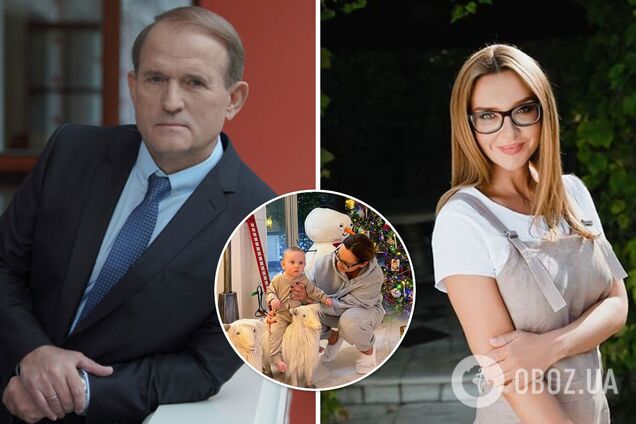 Марченко нагодувала морозивом 10-місячного онука: на відео засвітився і Медведчук