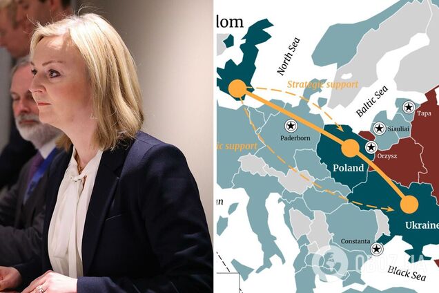 У Британії анонсували створення нового альянсу із Польщею та Україною. Карта