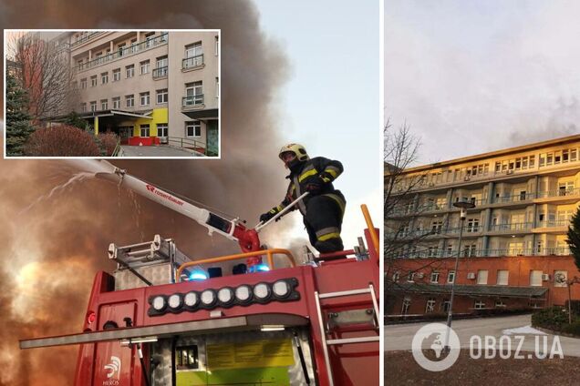 У Будапешті сталася пожежа в лікарні: є загиблий, десятки людей евакуювали. Фото