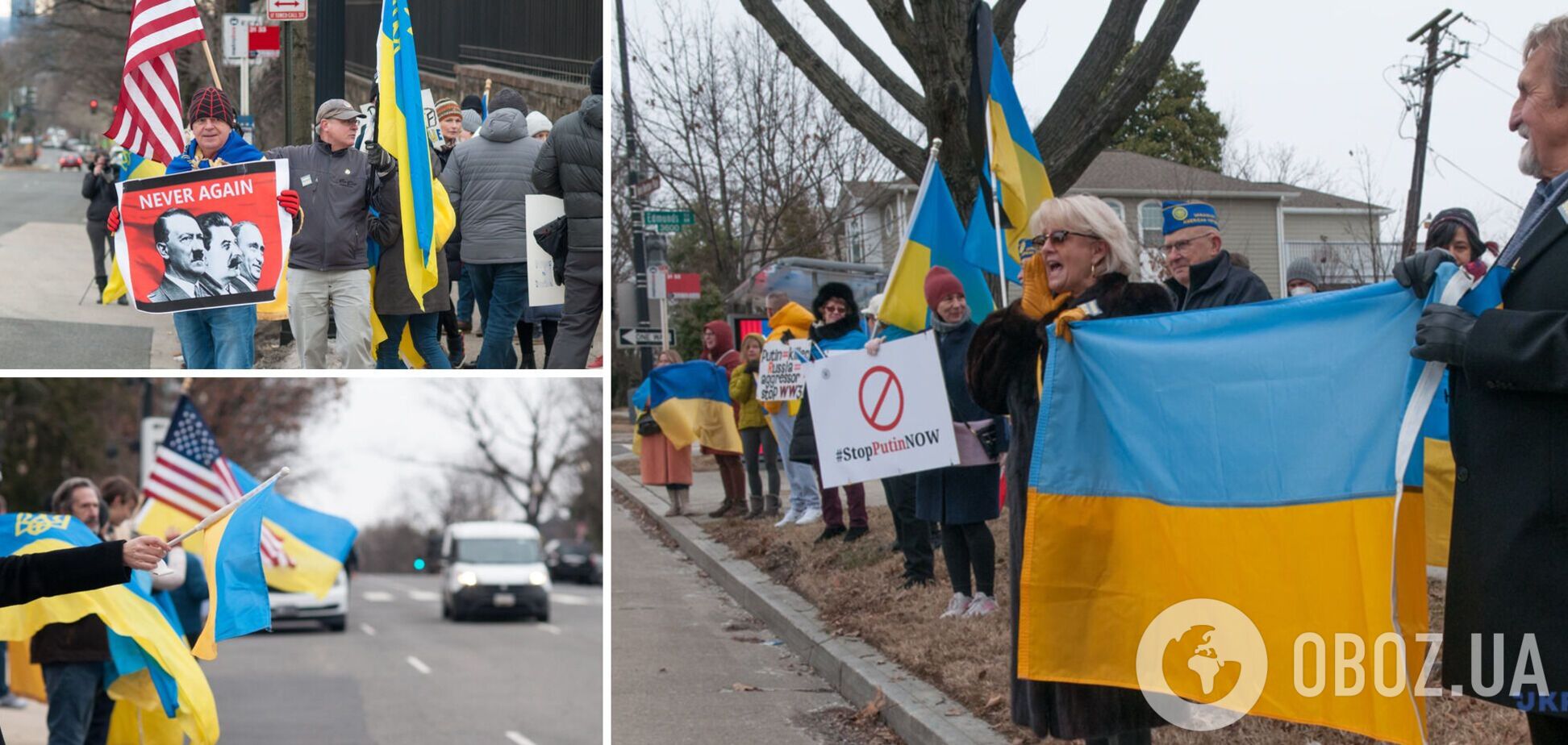 'Скажіть 'ні' російській війні в Україні': у США влаштували акцію із закликом зупинити Путіна. Фото, відео