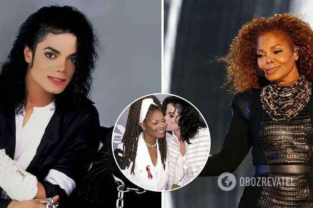 Майкл Джексон и его сестра Джанет