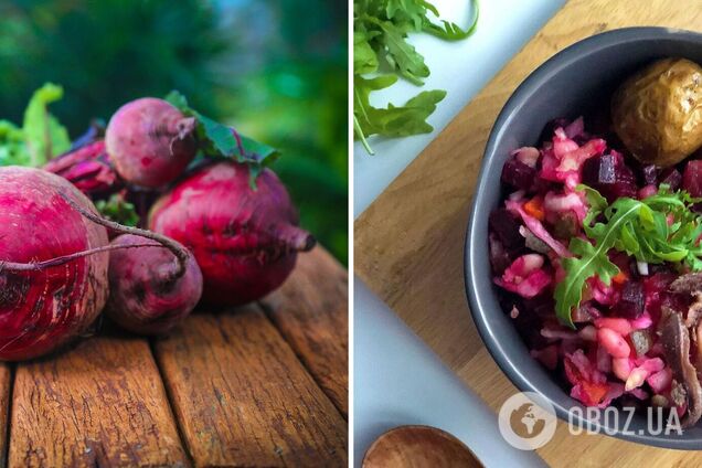 Вкусный винегрет с анчоусами