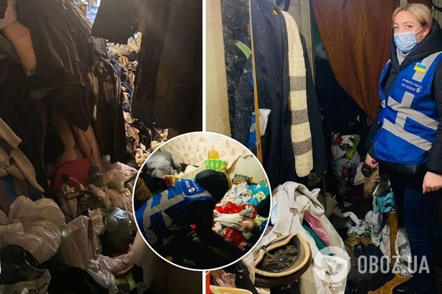 Квартира была до потолка захламлена мусором