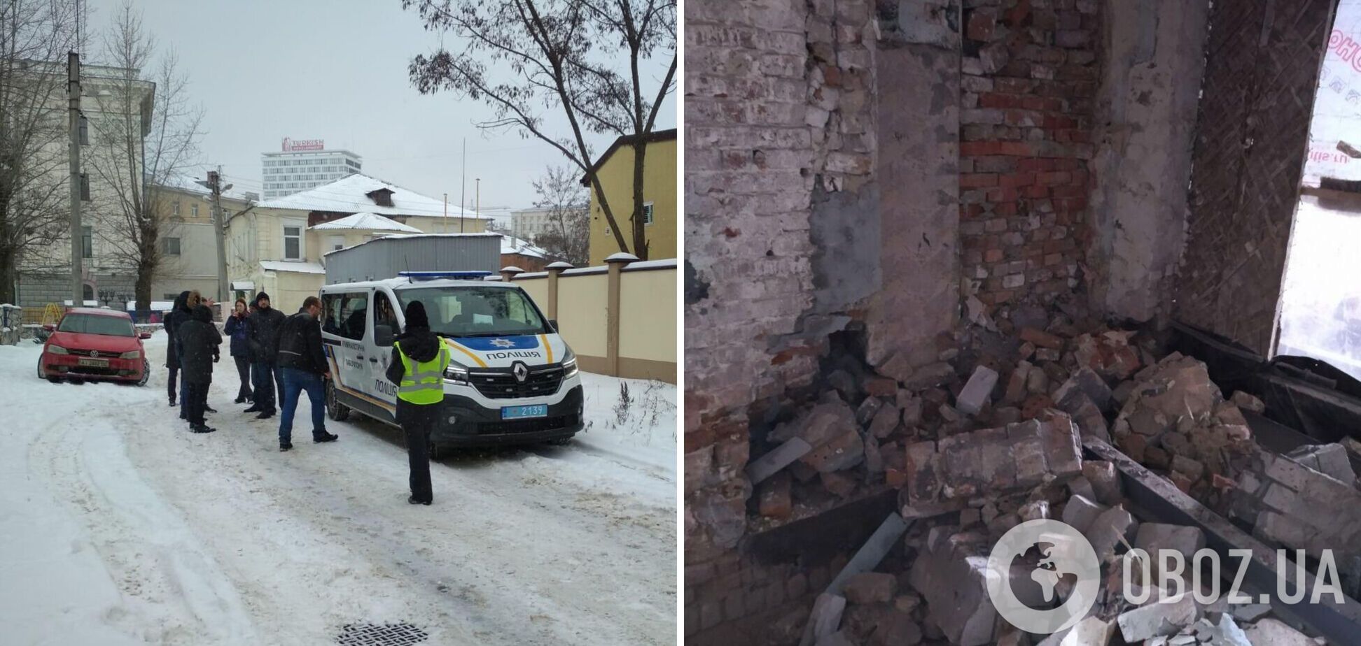 В Харькове погиб строитель при реконструкции дома: на мужчину упала стена. Фото