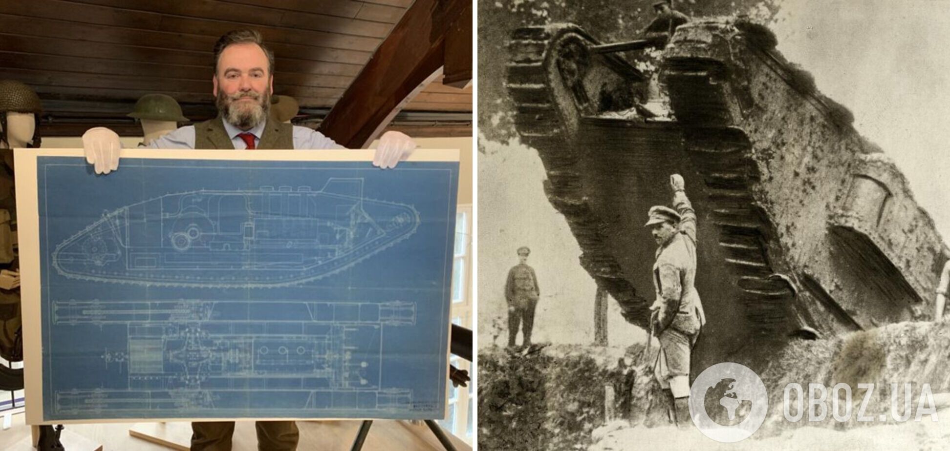 В Британии нашли чертеж первого в мире танка, изменившего ход воен
