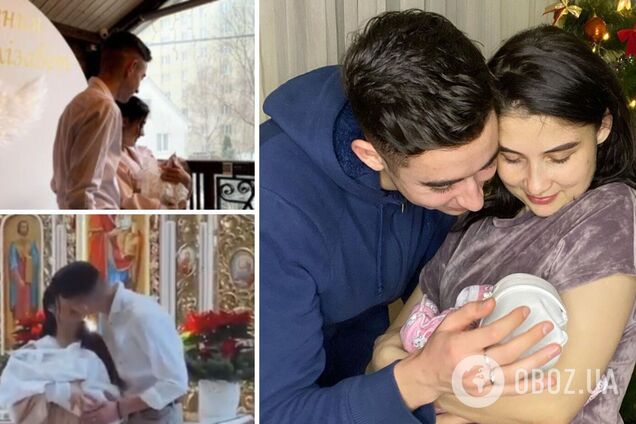 19-річний Роман Сасанчин похрестив новонароджену дочку: як пройшло таїнство