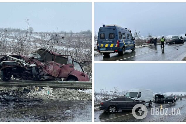 На Закарпатье произошло тройное ДТП, одна из машин вылетела в кювет: есть погибший. Фото