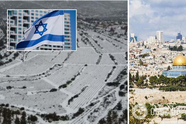 Израиль накрыл мощный шторм 'Альфис', Иерусалим засыпало снегом. Фоторепортаж