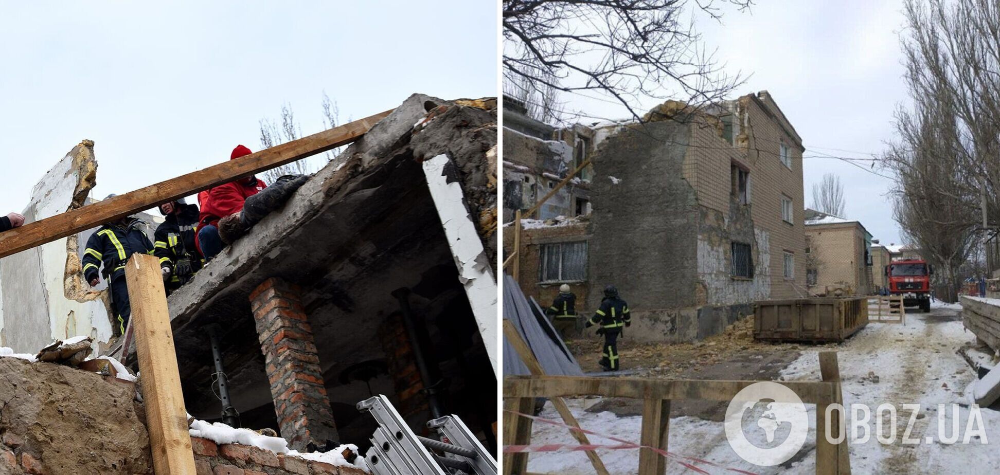 В Одессе обрушилась стена дома, есть погибший и пострадавшие. Фото и видео