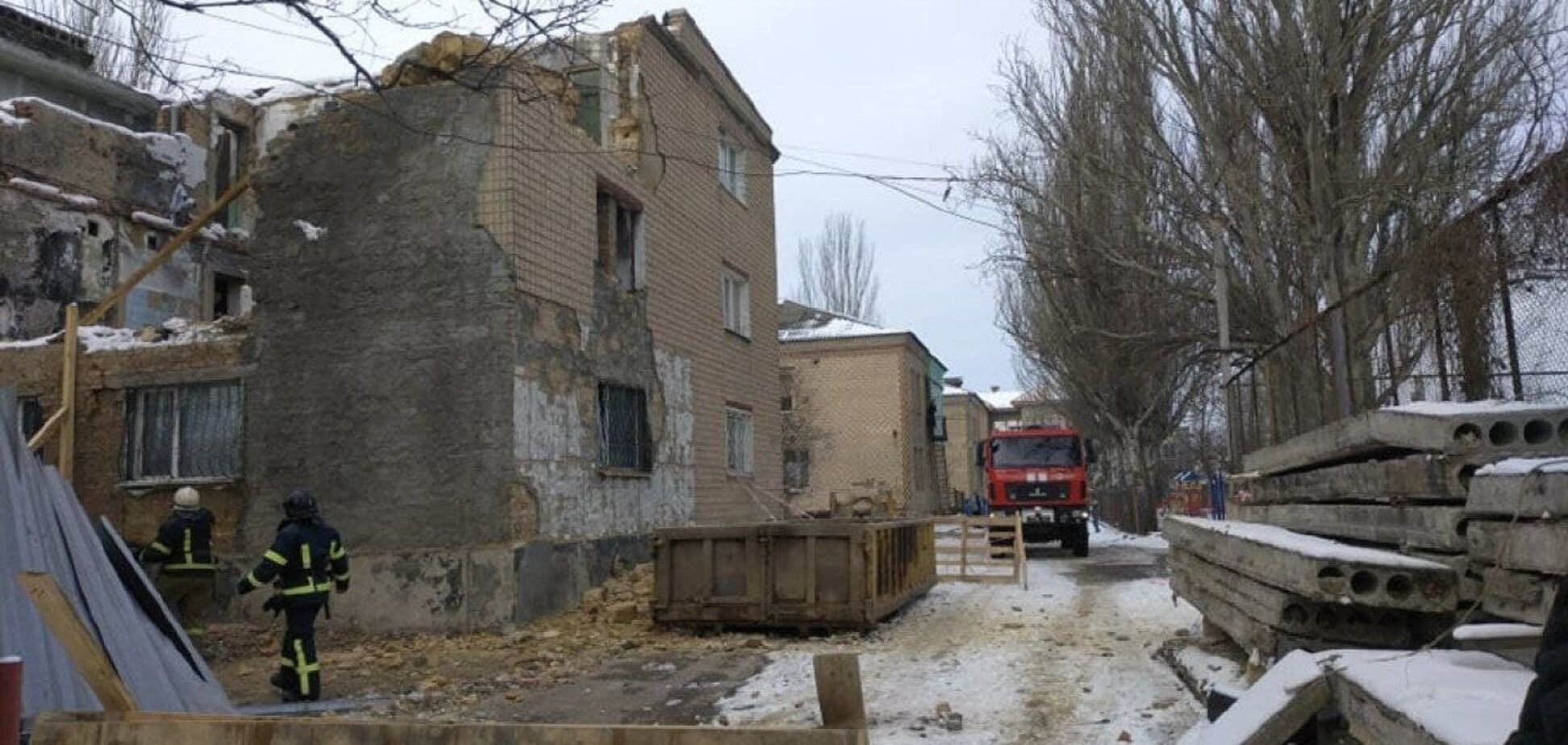 В Одессе обрушилась стена дома