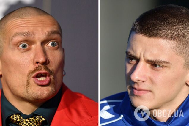 Усик зустрівся з українцем 'Евертона' Миколенком. Фотофакт