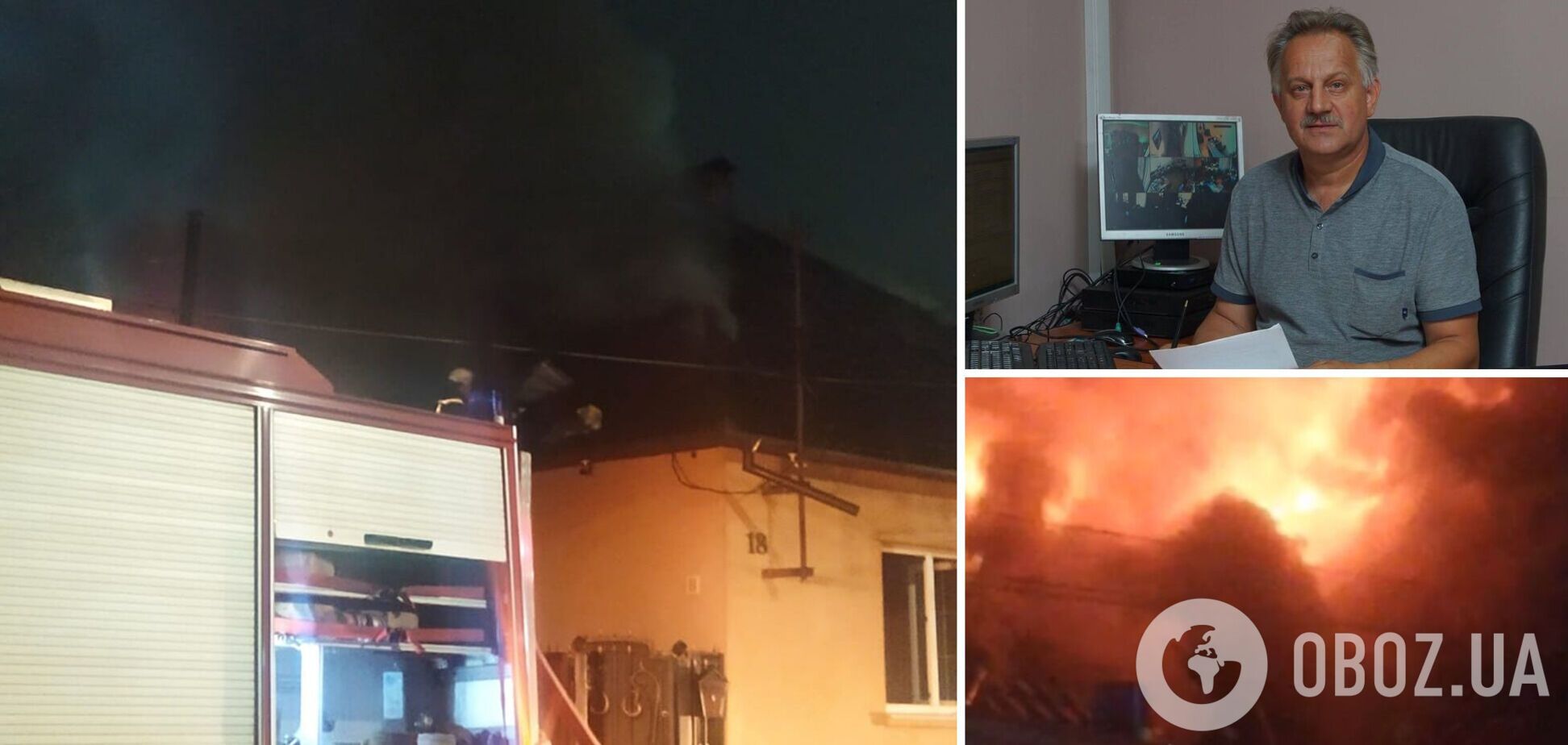 На Закарпатті пролунав вибух у будинку директора місцевого телеканалу, спалахнула пожежа. Відео