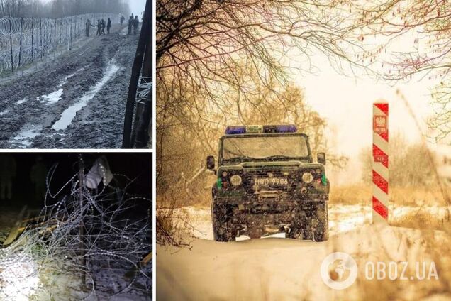 Кидали каміння та гілки у прикордонників: мігранти скоїли нову спробу штурму кордону Польщі