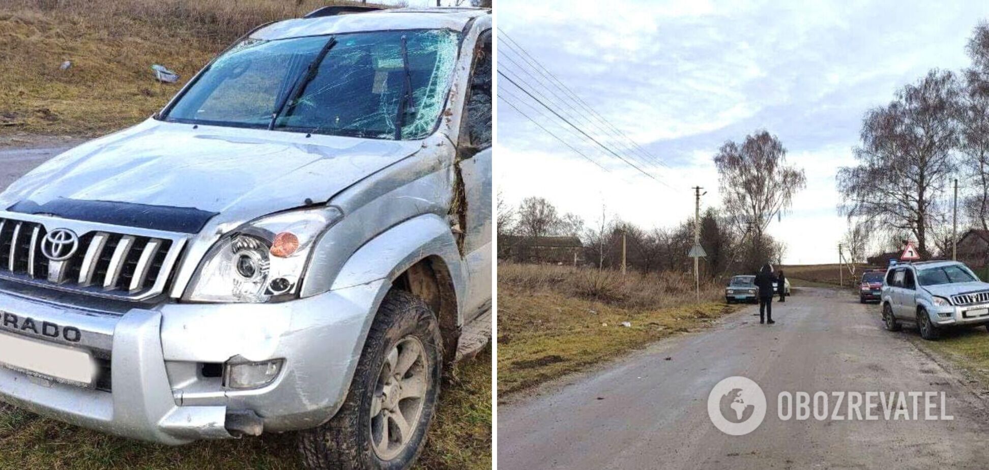 На Волыни 18-летний парень угнал Toyota, но далеко не уехал: перевернулся в соседнем селе. Фото