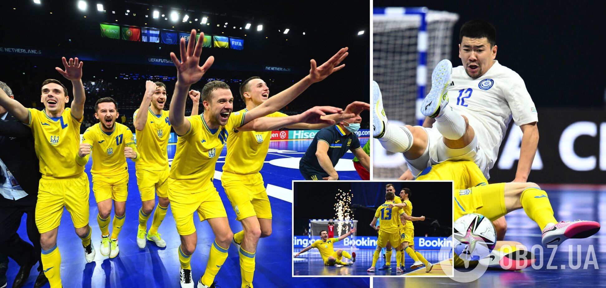 Украина сотворила громкую сенсацию и вышла в полуфинал Евро-2022 по футзалу