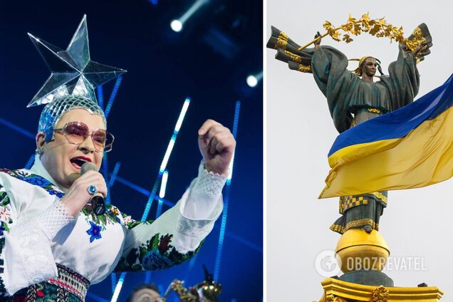 Не Бандерою єдиним. Вєрка Сердючка передала привіт Росії прапором України