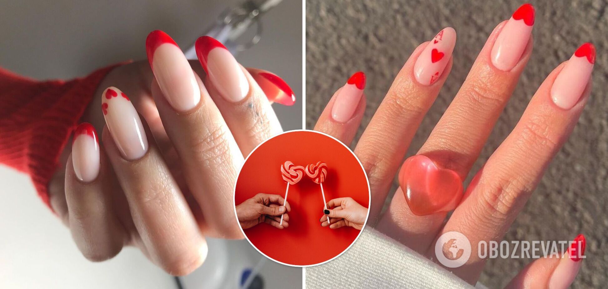 Святковий манікюр до 14 лютого