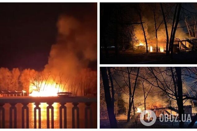 На Трухановом острове в Киеве произошел масштабный пожар: пламя было видно издалека. Фото и видео