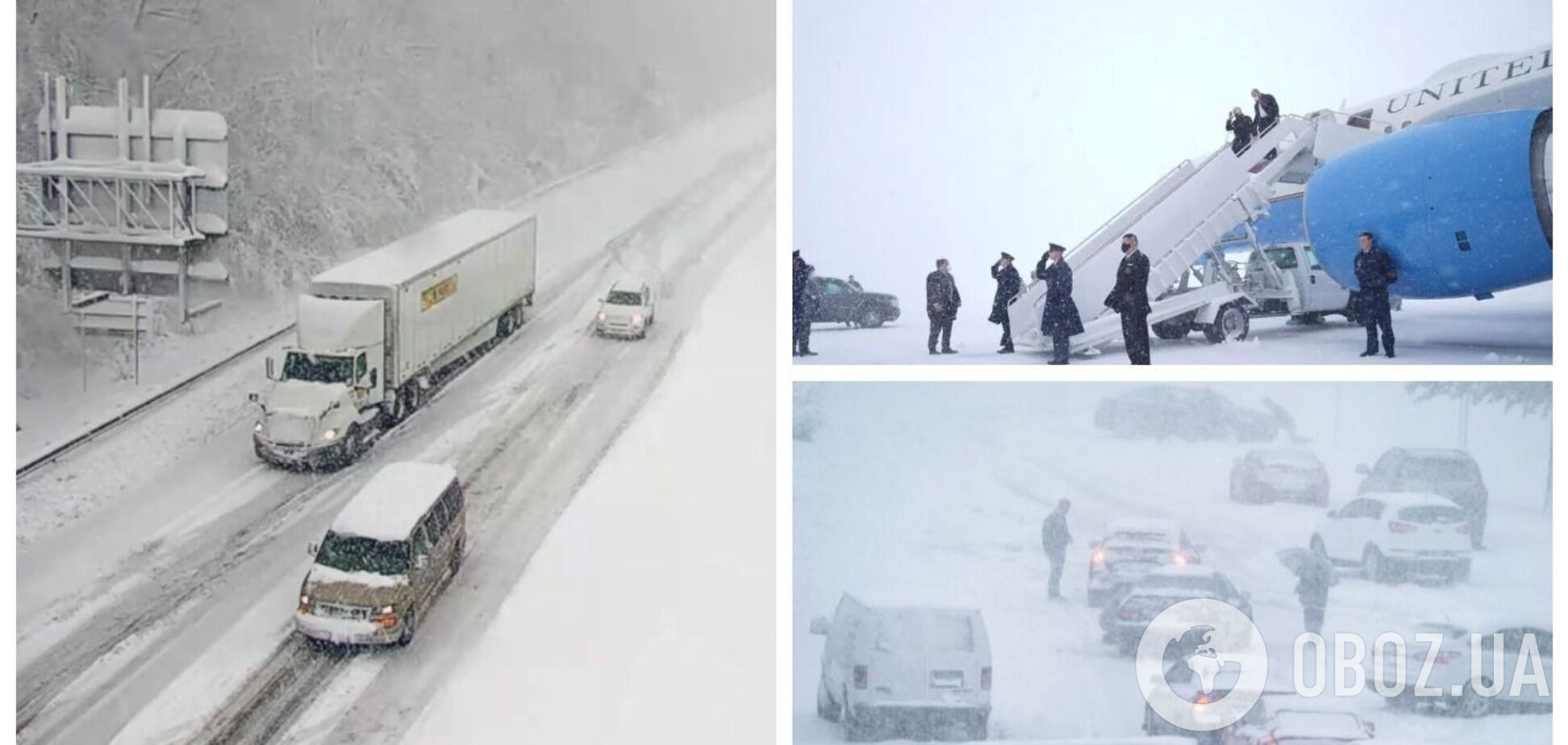 США накрив потужний сніговий шторм, тисячі людей залишилися без електрики. Фото і відео