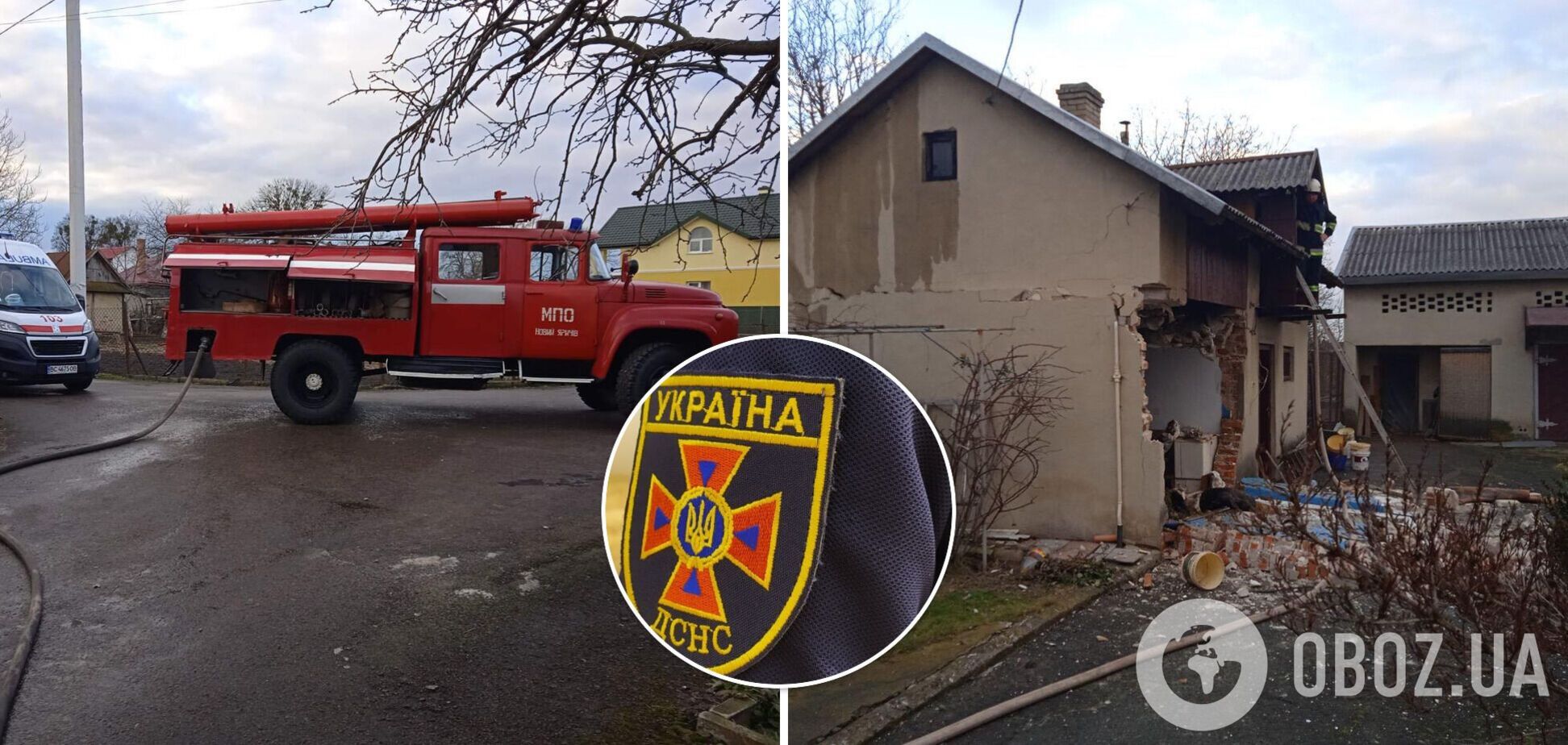 Во Львовской области произошел взрыв газа в частном здании