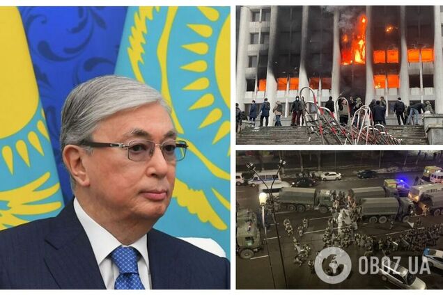 Президент Казахстану звернувся до нації і пригрозив жорсткими заходами, а Назарбаєв пішов у відставку. Відео