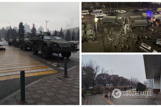 В Казахстане силовики задержали сотни митингующих: в Алматы стянули военную технику. Фото и видео
