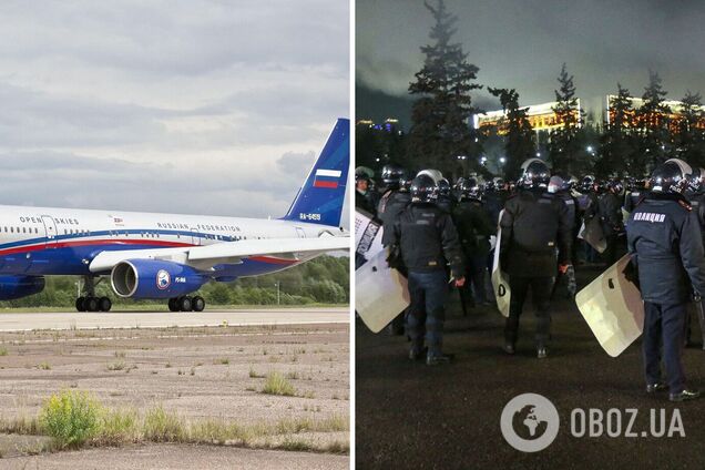 Из России в Казахстан вылетел самолет: ему пришлось изменить курс после захвата аэропорта в Алматы. Карта