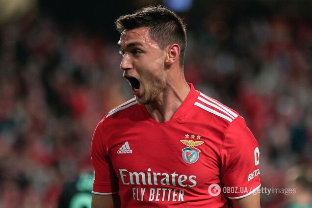 Українського футболіста Яремчука прибрали із заявки 'Бенфіки' на матч