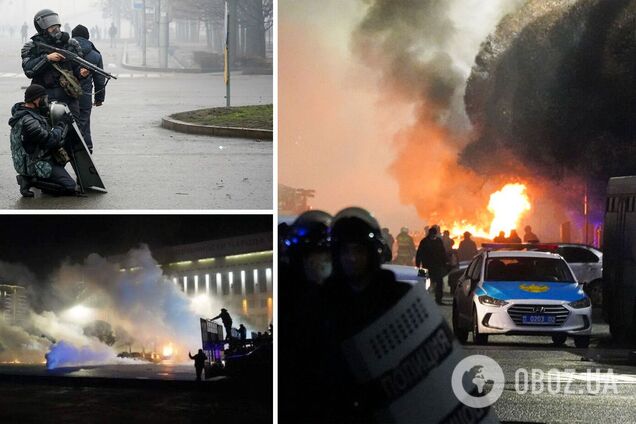Во всем Казахстане ввели чрезвычайное положение, Токаев обратился в ОДКБ. Видео