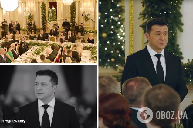 У Зеленского после скандала показали, как снимали новогоднее поздравление президента. Видео