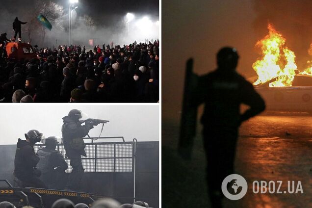 Новые столкновения, стрельба по протестующим и взрывы: хроника событий в Казахстане за 6 января