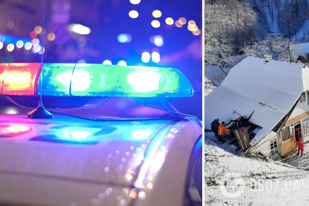 На Прикарпатье автомобиль влетел в крышу жилого дома. Фото