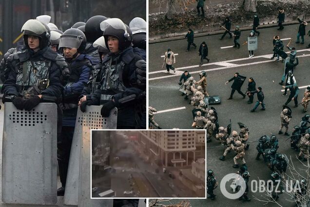 В Алматы протестующие оказали ожесточенное сопротивление силовикам, произошла стрельба. Видео