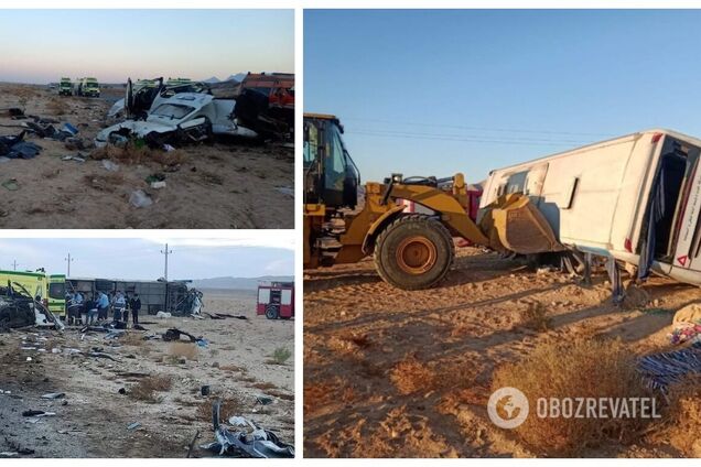 У ДТП із пасажирським автобусом у Єгипті загинуло 16 людей, ще 18 постраждали. Фото