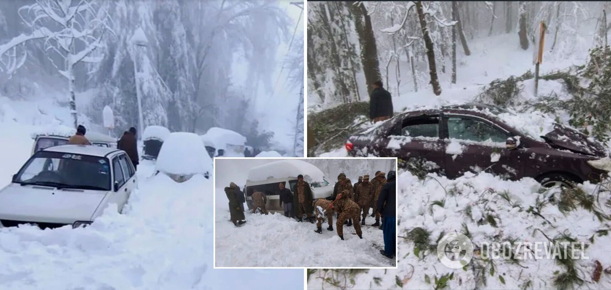 Из-за снегопада в Пакистане погибли более 20 человек
