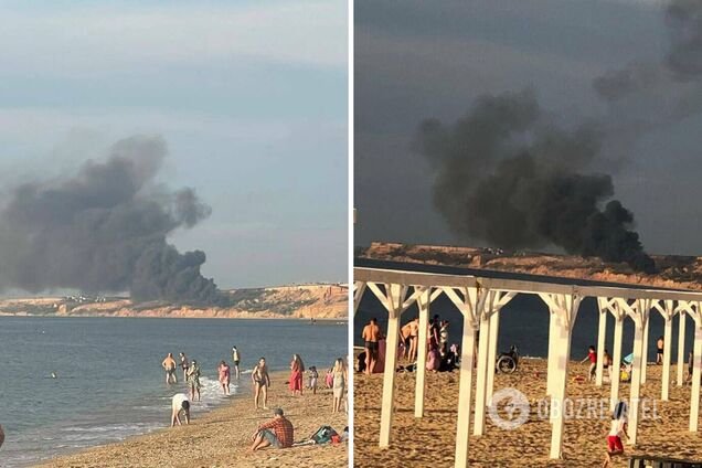 В оккупированном Крыму 'бавовна': загорелся самолет в аэропорту Бельбек. Фото и видео