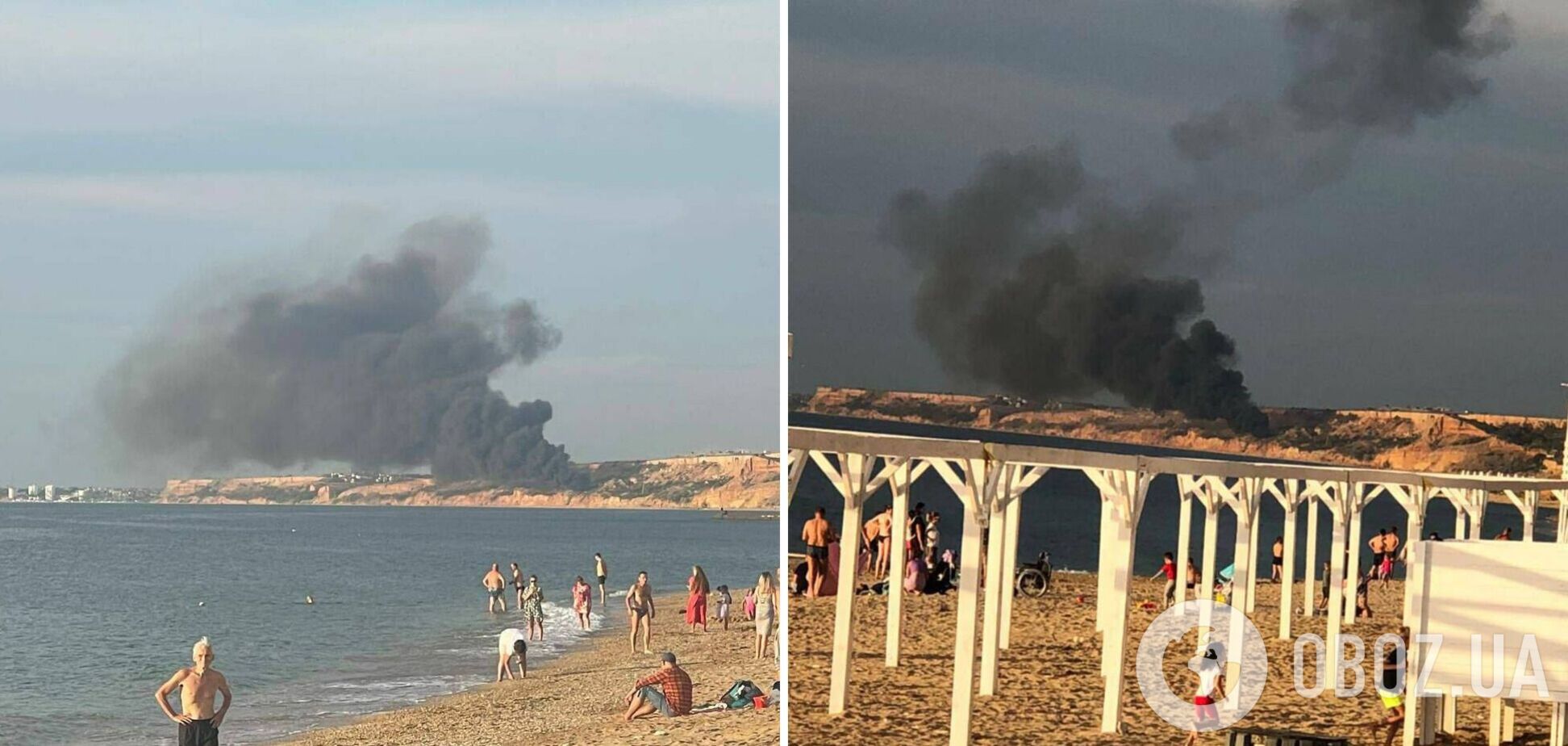 В окупованому Криму 'бавовна': спалахнув літак в аеропорту Бельбек. Фото і відео