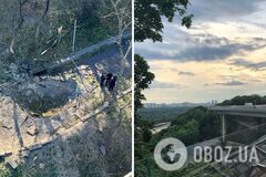 'Мост Кличко' уцелел: появились новые фото и видео с последствиями ракетного удара РФ