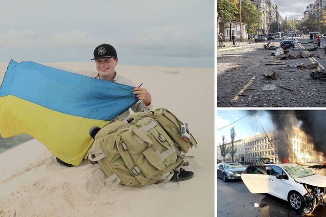 'Росія порушила всі правила': Комаров пройшовся місцями ракетних атак у Києві та поділився емоціями. Відео