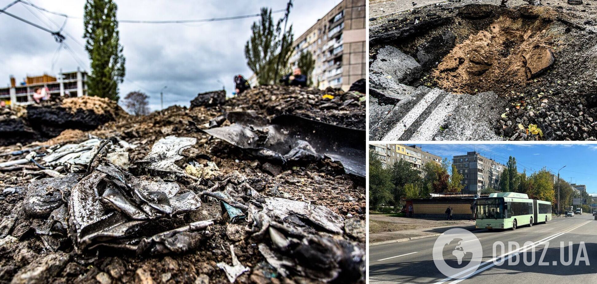 'Мы все отстроим': в Днепре всего за ночь отремонтировали поврежденную российской ракетой улицу. Фото